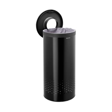 Cesto de lavandería Brabantia tapa de plástico 35 L - Negro mate - Brabantia