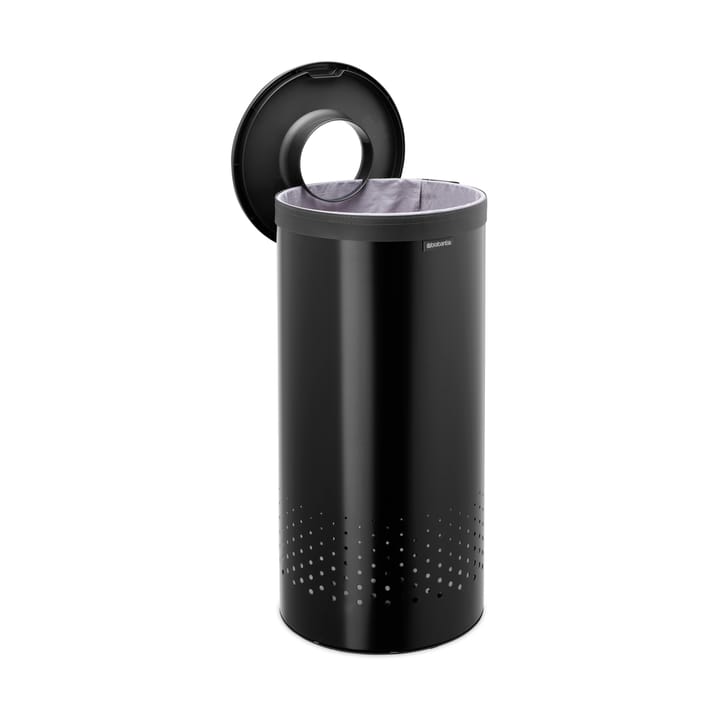 Cesto de lavandería Brabantia tapa de plástico 35 L - Negro mate - Brabantia