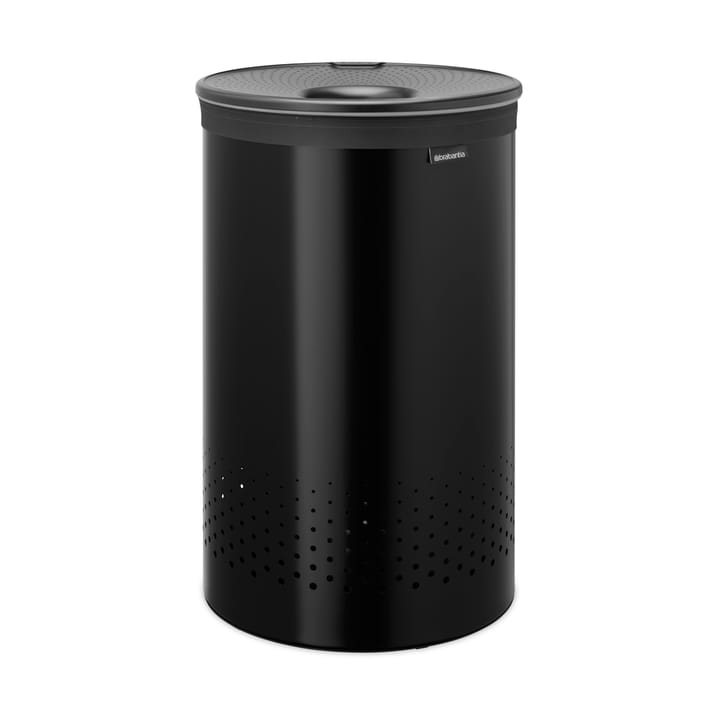 Cesto de lavandería Brabantia tapa de plástico 60 L - Negro mate - Brabantia