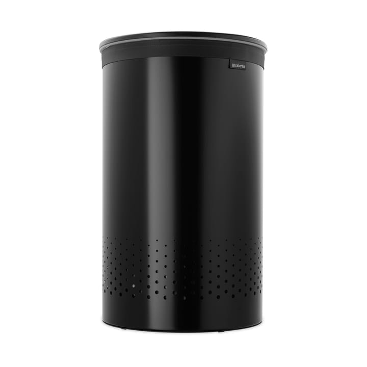 Cesto de lavandería Brabantia tapa de plástico 60 L - Negro mate - Brabantia