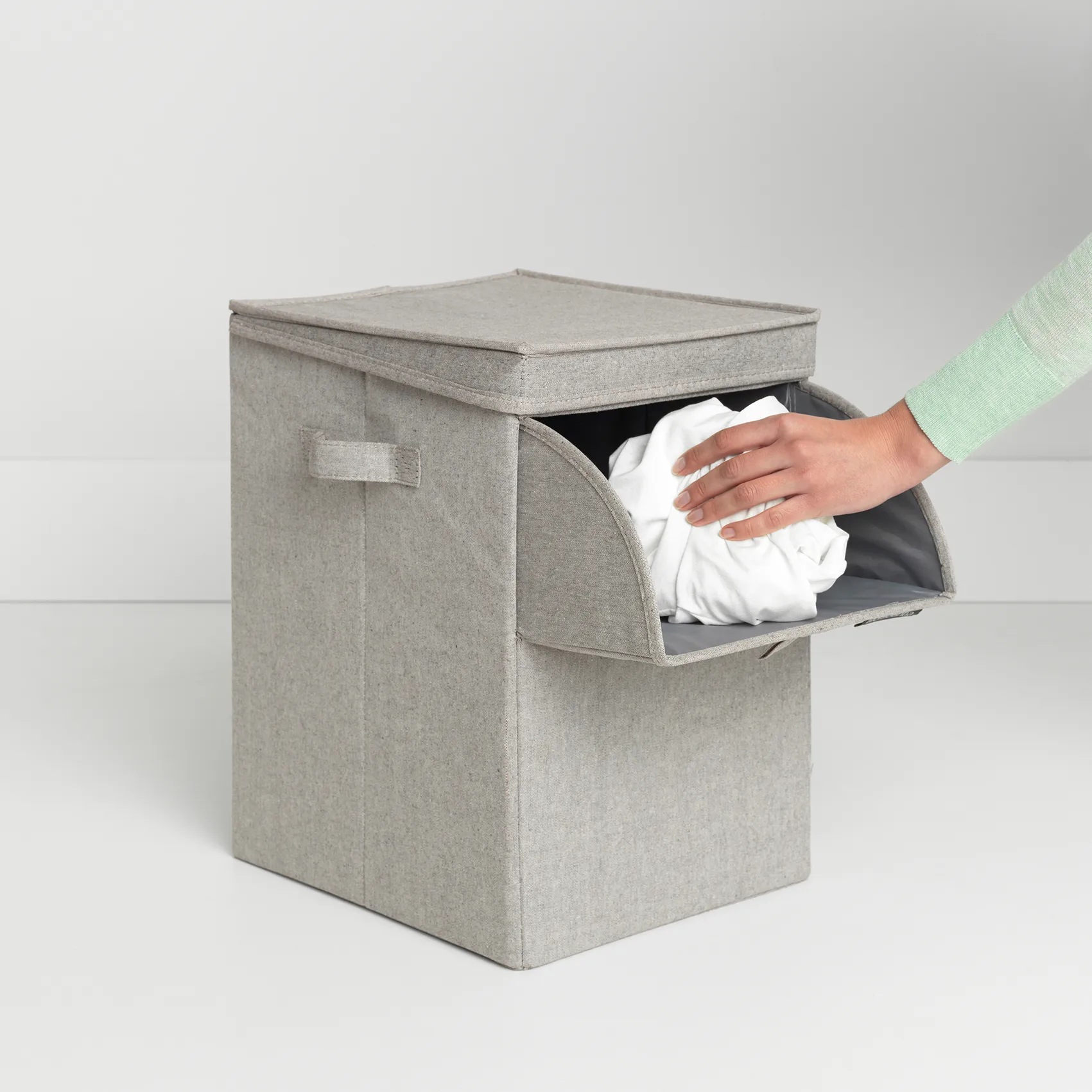 Cesto ropa sucia apilable Brabantia 35L, gris claro Brabantia