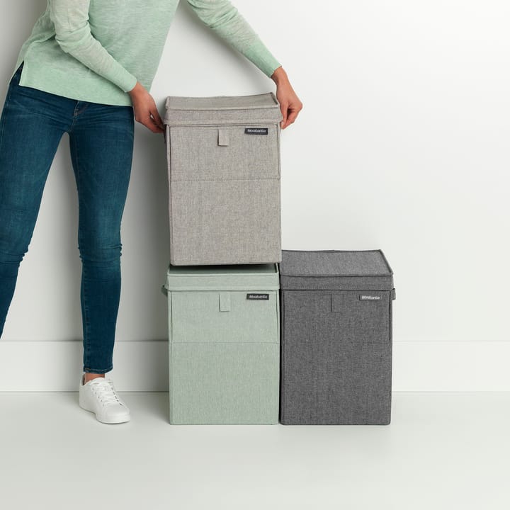 Cesto ropa sucia apilable Brabantia 35L, gris claro Brabantia