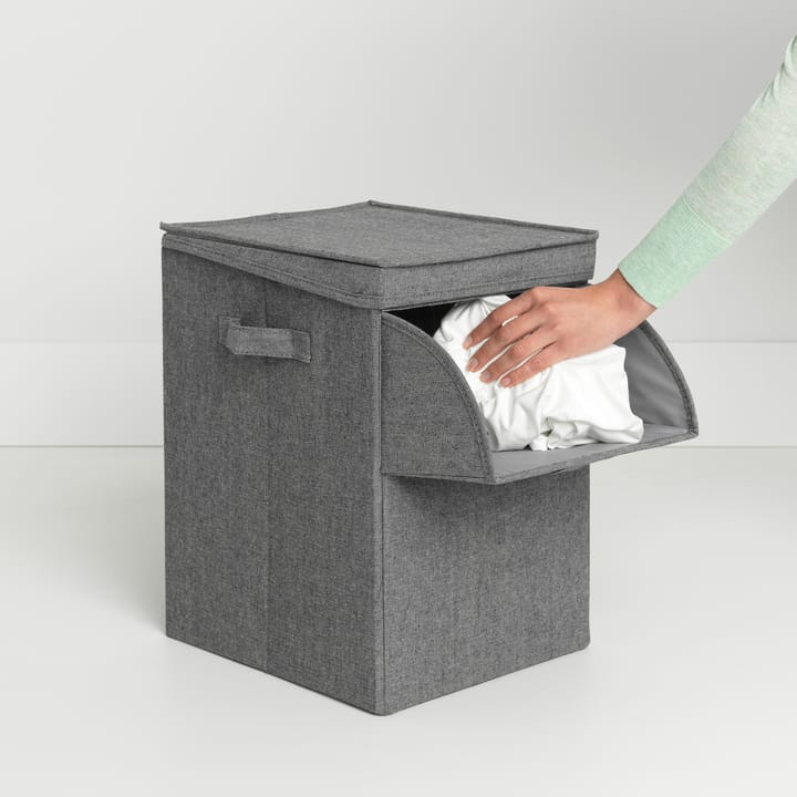Cesto ropa sucia apilable Brabantia 35L, gris oscuro Brabantia
