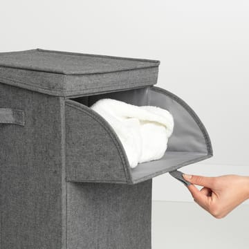 Cesto ropa sucia apilable Brabantia 35L - gris oscuro - Brabantia