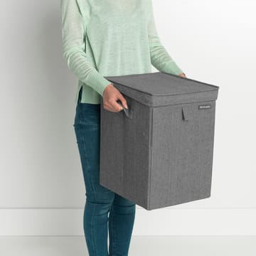 Cesto ropa sucia apilable Brabantia 35L - gris oscuro - Brabantia