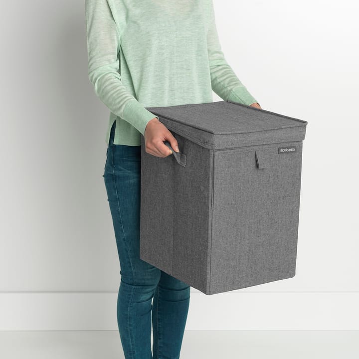 Cesto ropa sucia apilable Brabantia 35L, gris oscuro Brabantia