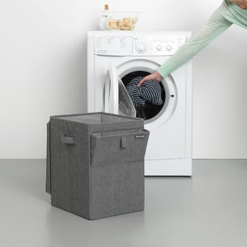 Cesto ropa sucia apilable Brabantia 35L - gris oscuro - Brabantia