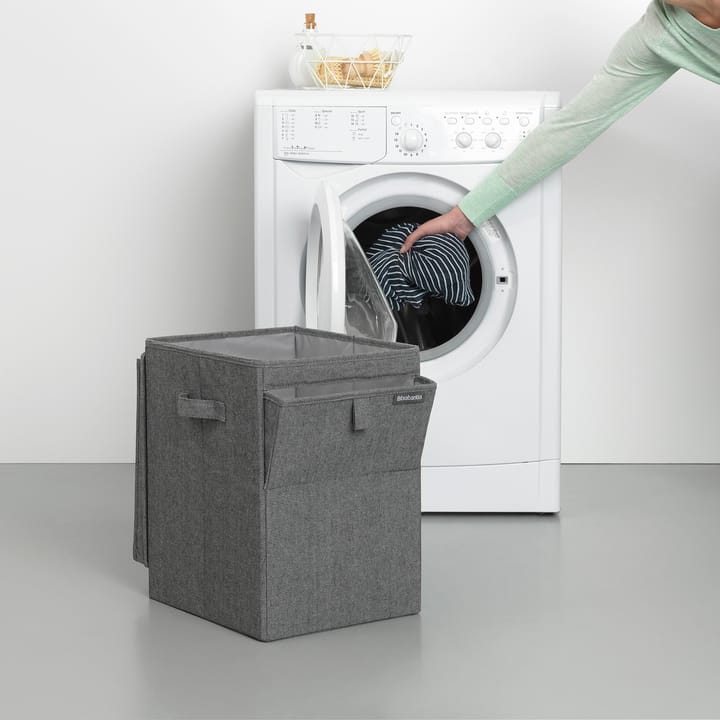 Cesto ropa sucia apilable Brabantia 35L, gris oscuro Brabantia