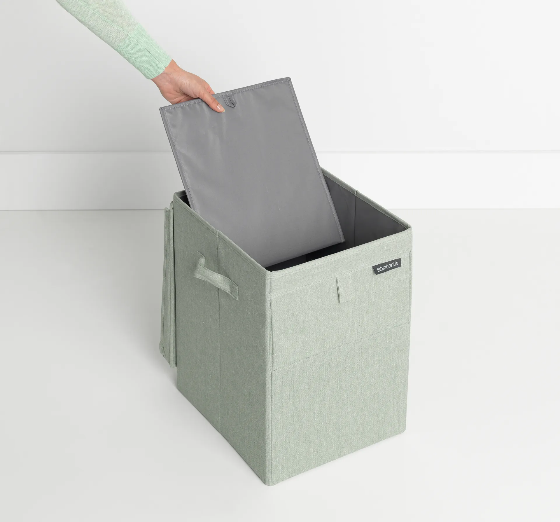 Cesto ropa sucia apilable Brabantia 35L, verde Brabantia