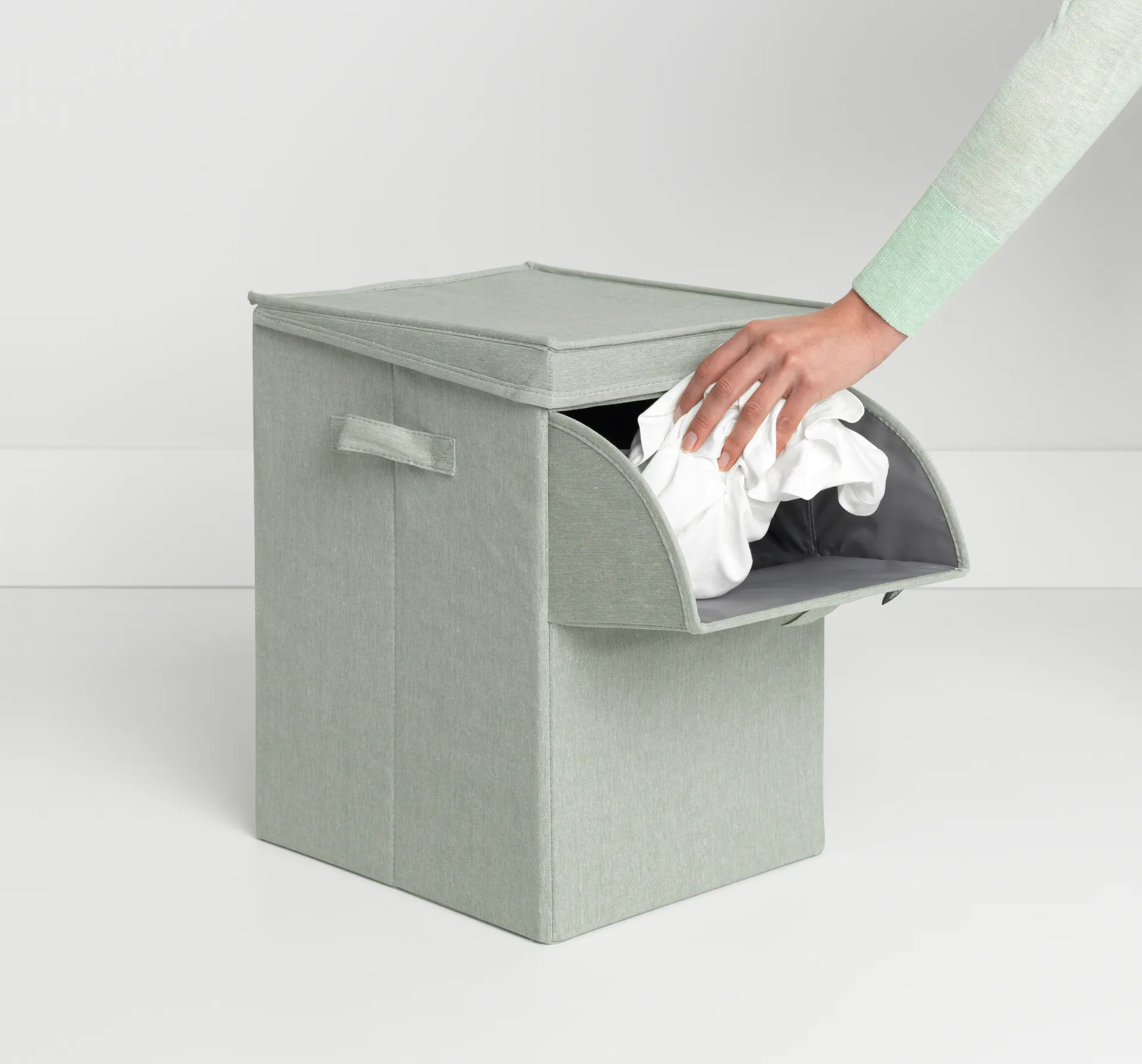 Cesto ropa sucia apilable Brabantia 35L, verde Brabantia