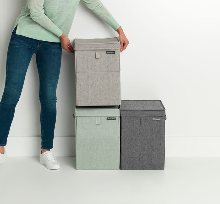 Cesto ropa sucia apilable Brabantia 35L, verde Brabantia