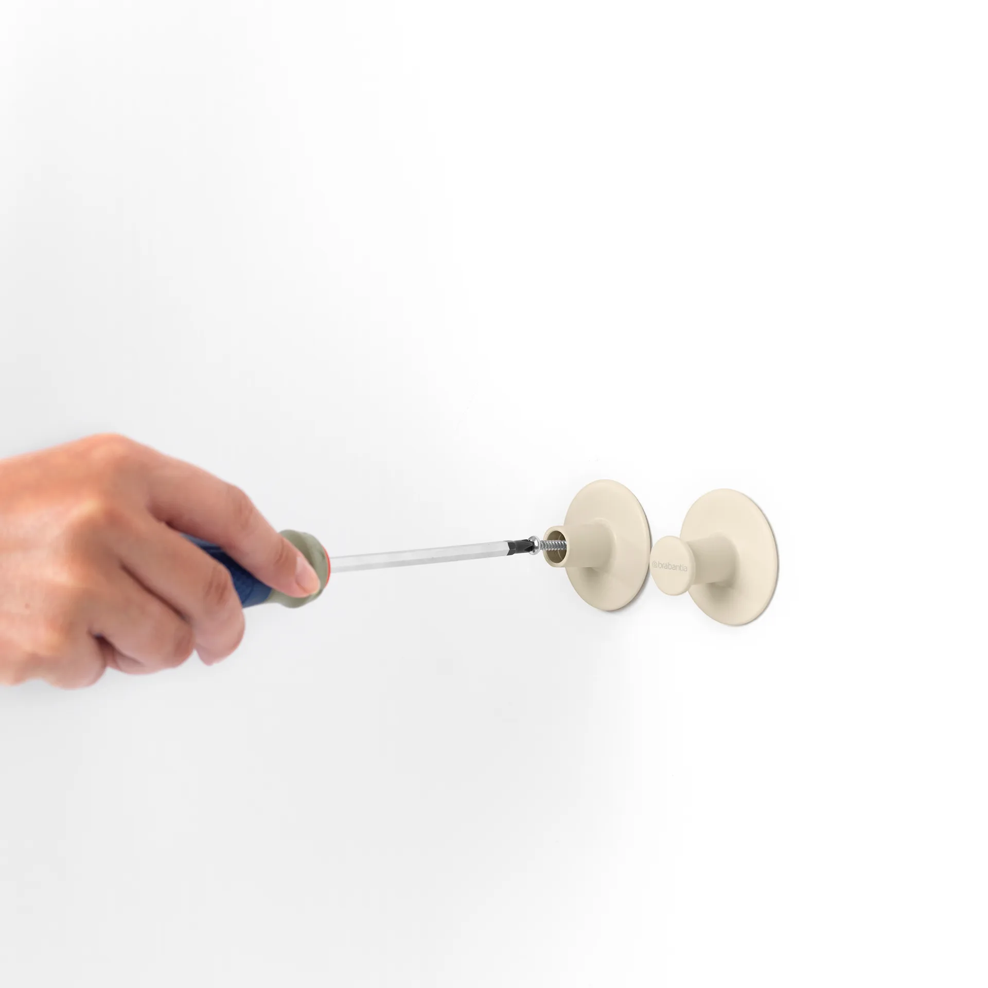 Colgador para toallas Brabantia ReNew 2 unidades, Soft Beige Brabantia