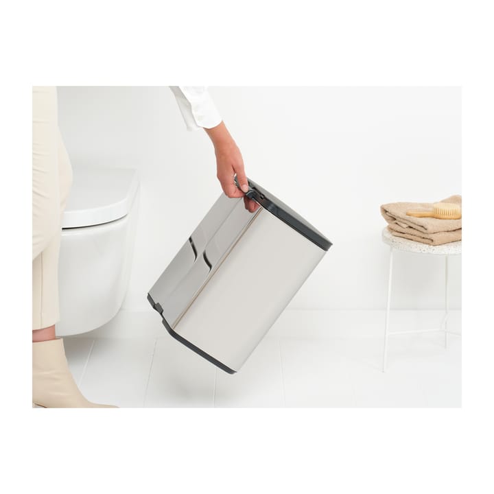 Cubo de basura Bo 12 L, Acero cepillado brillante Brabantia