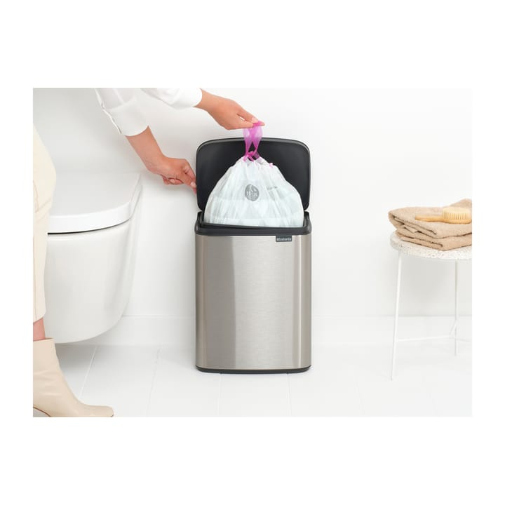 Cubo de basura Bo 12 L, Acero cepillado mate Brabantia