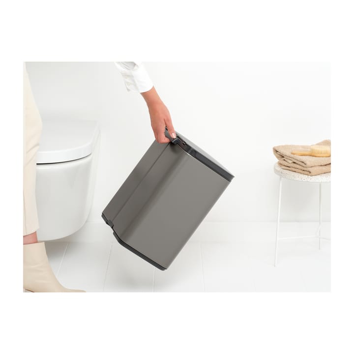 Cubo de basura Bo 12 L, Platinum Brabantia
