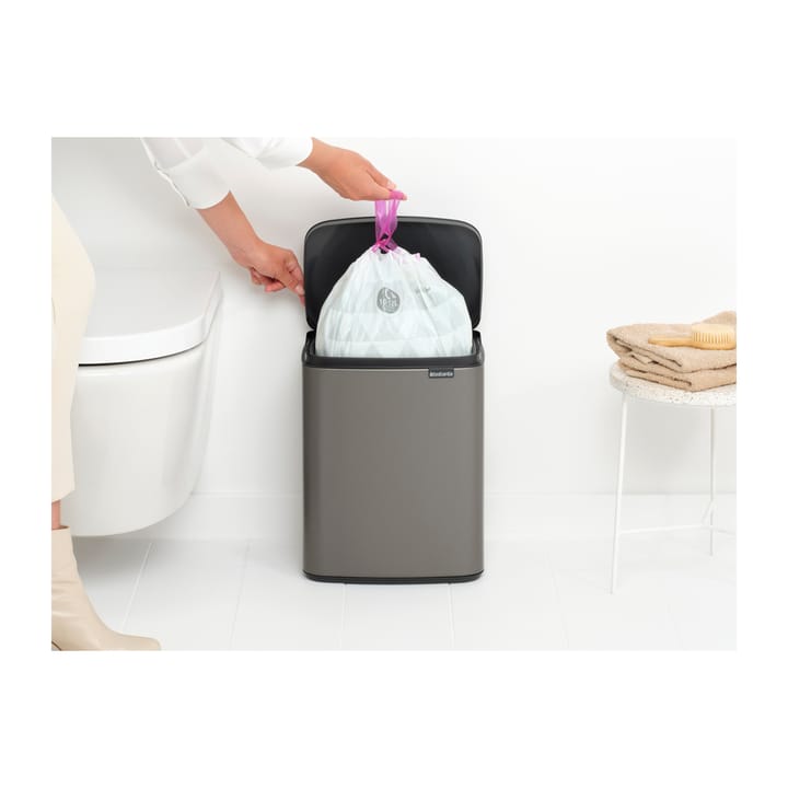 Cubo de basura Bo 12 L, Platinum Brabantia