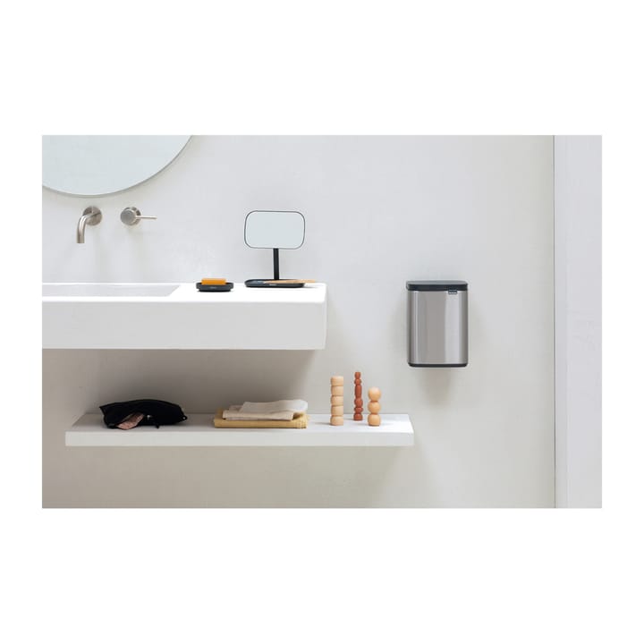 Cubo de basura Bo 4 L, Acero cepillado mate Brabantia