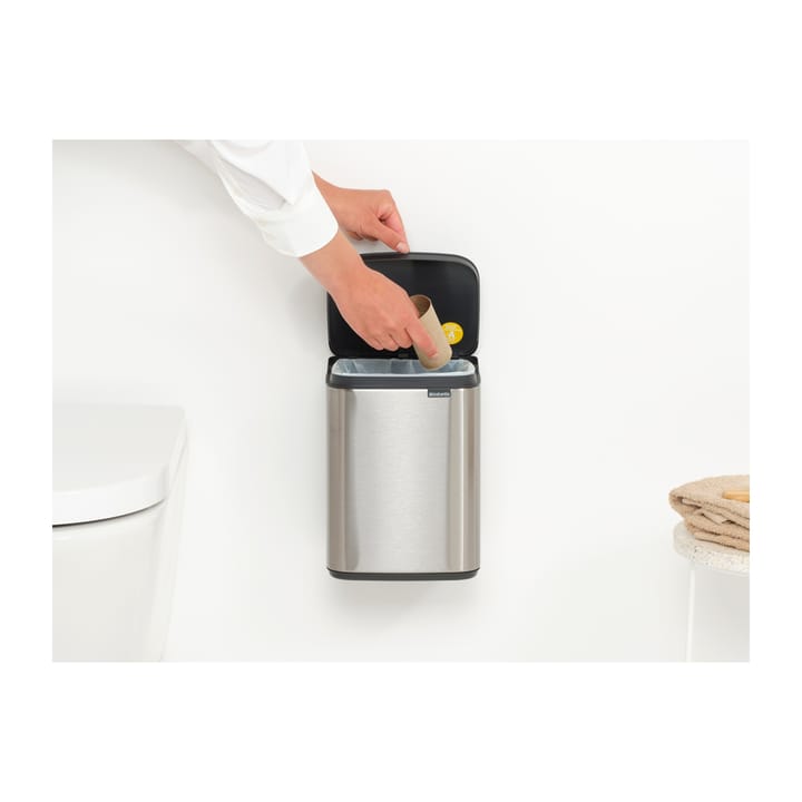 Cubo de basura Bo 4 L, Acero cepillado mate Brabantia