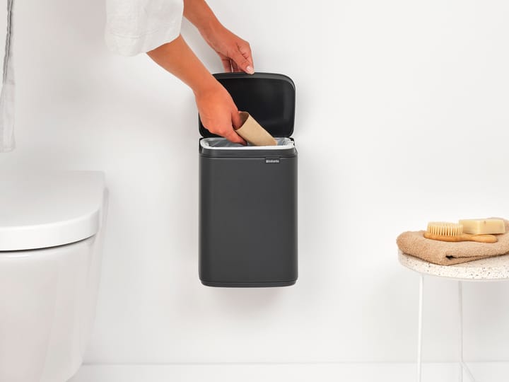 Cubo de basura Bo 4 L, Mineral Infinite Grey Brabantia