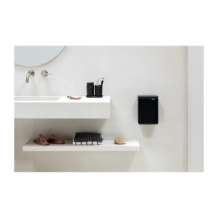 Cubo de basura Bo 4 L, Negro mate Brabantia