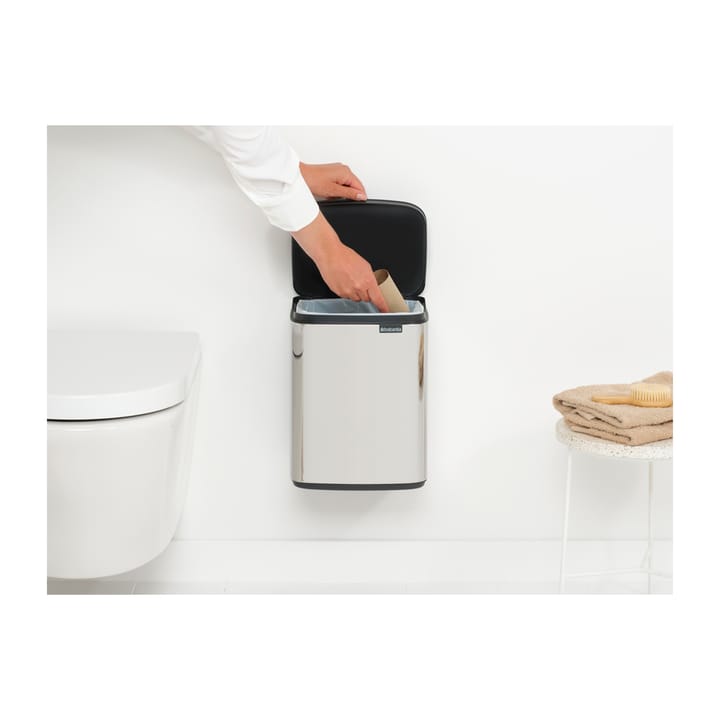 Cubo de basura Bo 7 L, Acero cepillado brillante Brabantia