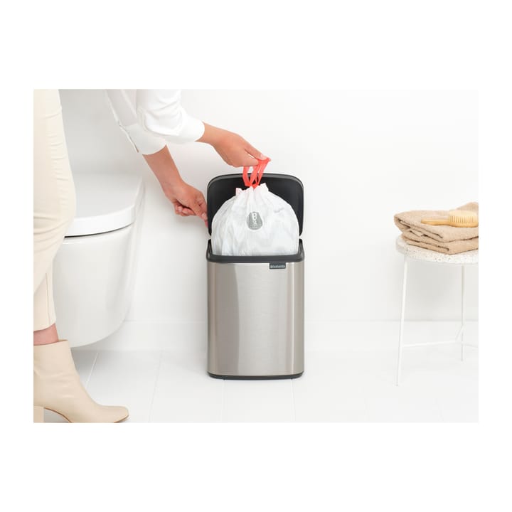 Cubo de basura Bo 7 L, Acero cepillado mate Brabantia