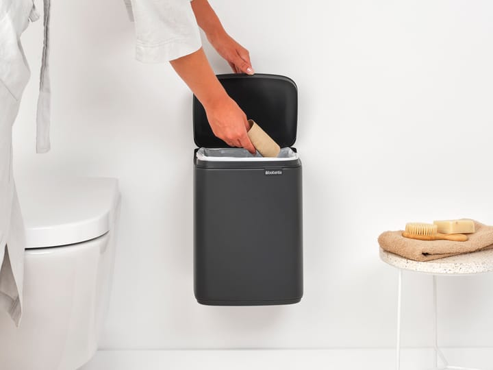 Cubo de basura Bo 7 L, Mineral Infinite Grey Brabantia
