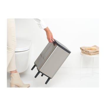 Cubo de basura Bo alto 12 L - Acero cepillado mate - Brabantia