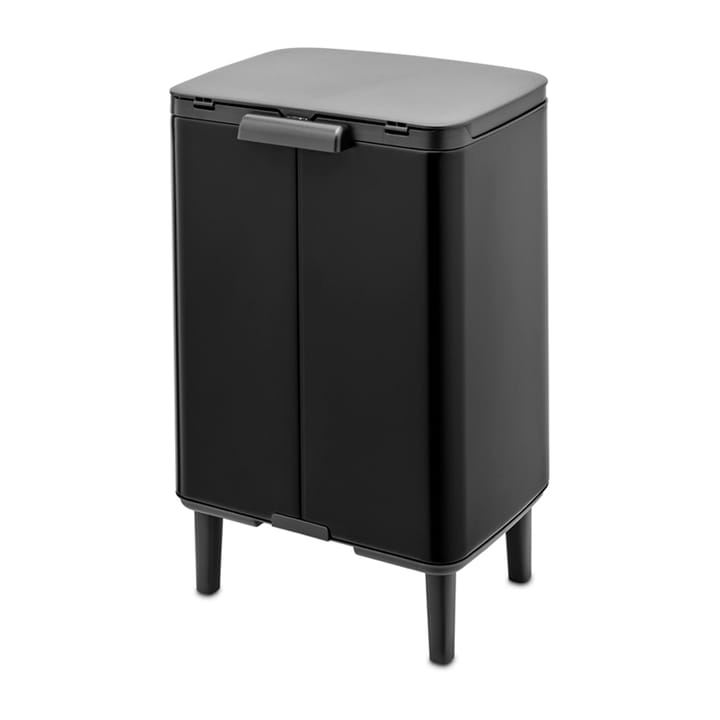 Cubo de basura Bo alto 12 L, Negro mate Brabantia