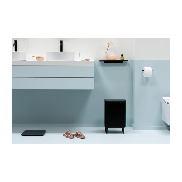Cubo de basura Bo alto 12 L, Negro mate Brabantia