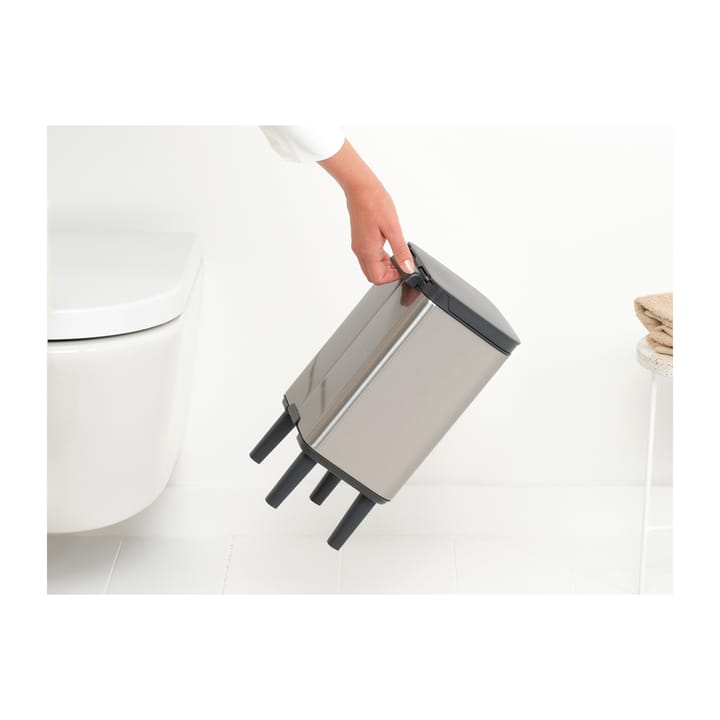 Cubo de basura Bo alto 4 L, Acero cepillado mate Brabantia