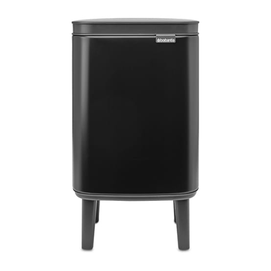 Cubo de basura Bo alto 4 L - Negro mate - Brabantia