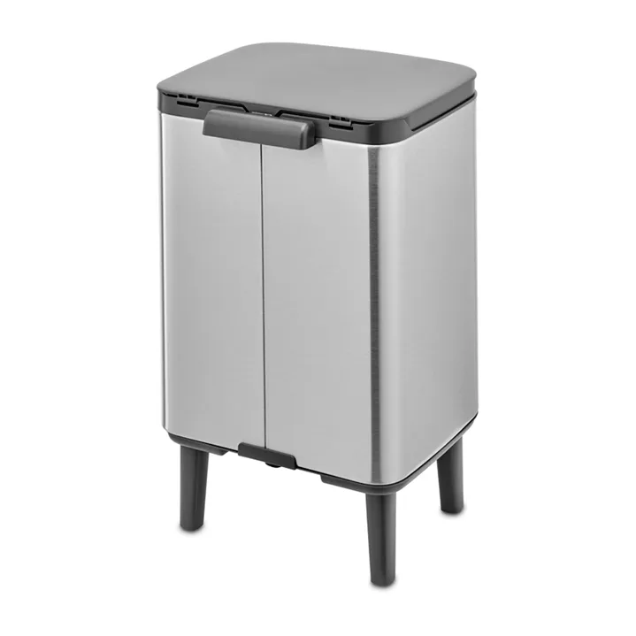 Cubo de basura Bo alto 7 L, Acero cepillado mate Brabantia
