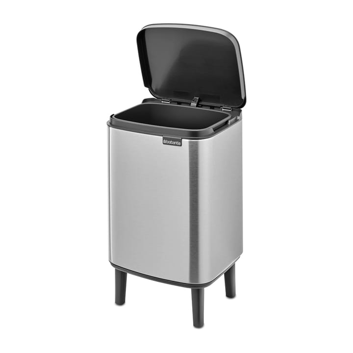 Cubo de basura Bo alto 7 L, Acero cepillado mate Brabantia