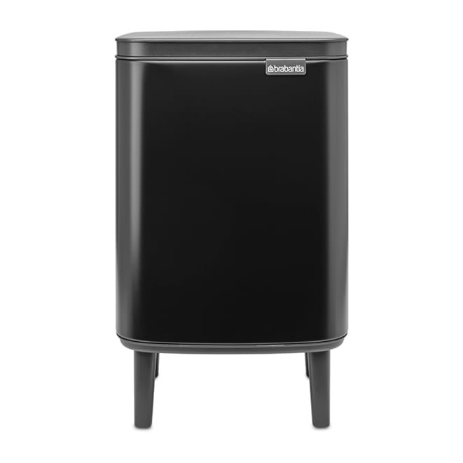 Cubo de basura Bo alto 7 L - Negro mate - Brabantia