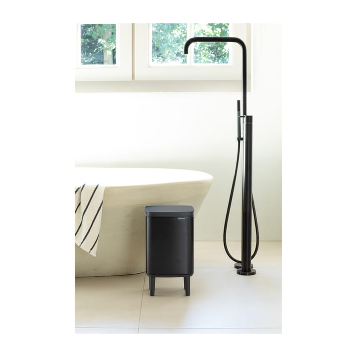 Cubo de basura Bo alto 7 L, Negro mate Brabantia