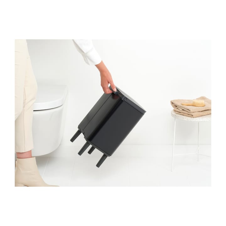 Cubo de basura Bo alto 7 L, Negro mate Brabantia