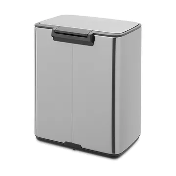 Cubo de basura con pedal Bo 12 L - Acero mate antihuellas - Brabantia