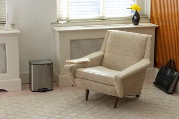 Cubo de basura con pedal Bo 12 L - Acero mate antihuellas - Brabantia