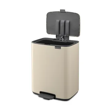 Cubo de basura con pedal Bo 12 L - Beige suave - Brabantia