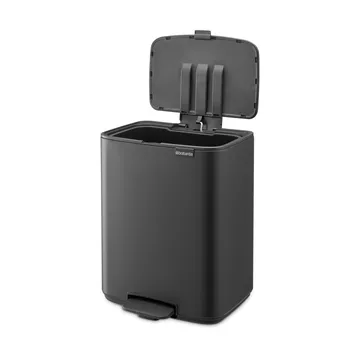 Cubo de basura con pedal Bo 12 L - Mineral Infinite Grey - Brabantia