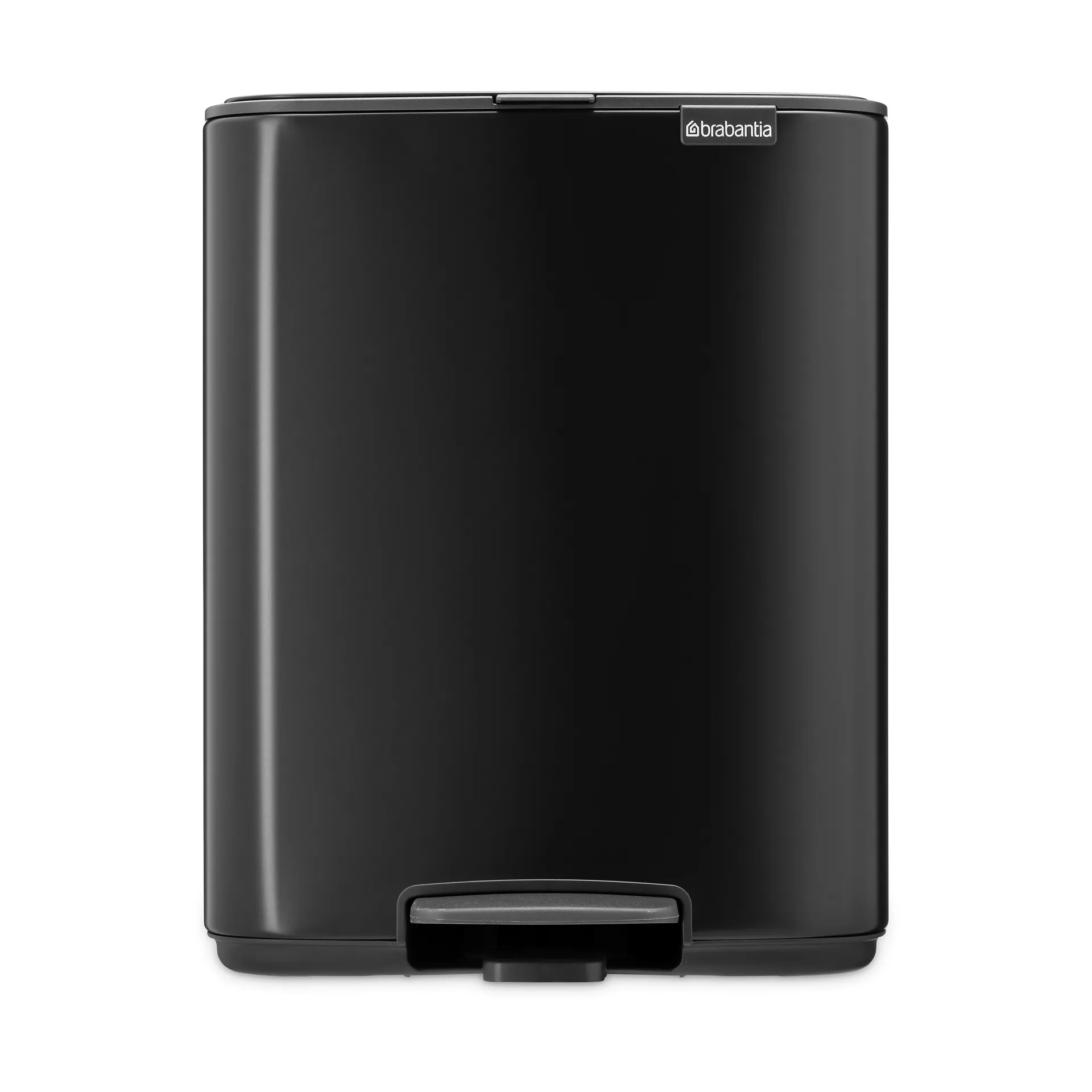 Cubo de basura con pedal Bo 12 L, Negro mate Brabantia