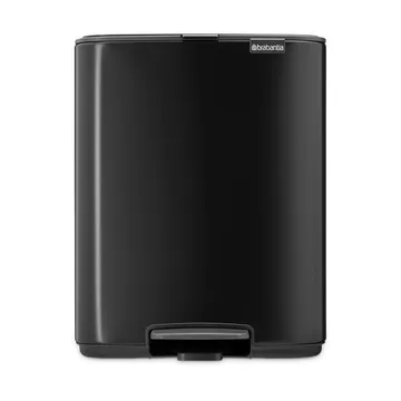 Cubo de basura con pedal Bo 12 L - Negro mate - Brabantia