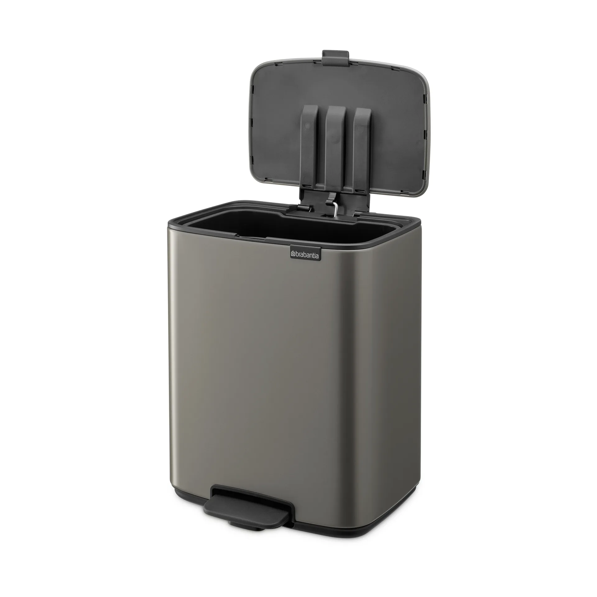 Cubo de basura con pedal Bo 12 L, Platino Brabantia