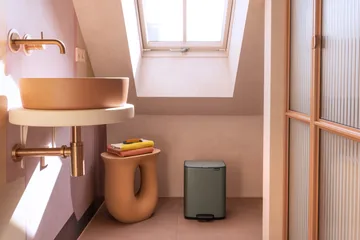 Cubo de basura con pedal Bo 12 L - Platino - Brabantia