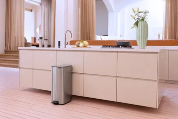 Cubo de basura con pedal Bo 30 L - Acero mate antihuellas - Brabantia