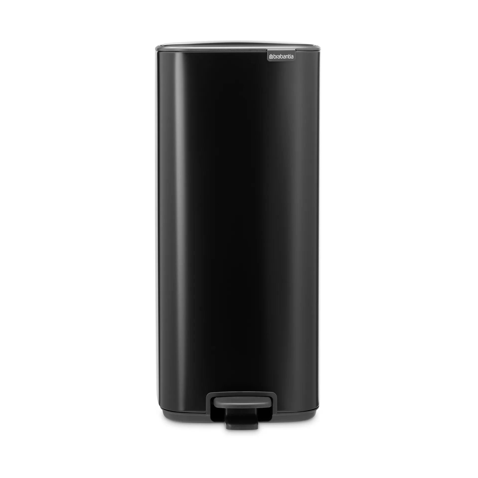 Cubo de basura con pedal Bo 30 L, Negro mate Brabantia