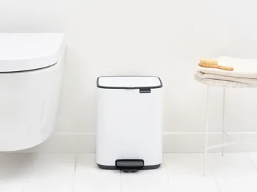 Cubo de basura con pedal Bo 7 L - Blanco - Brabantia
