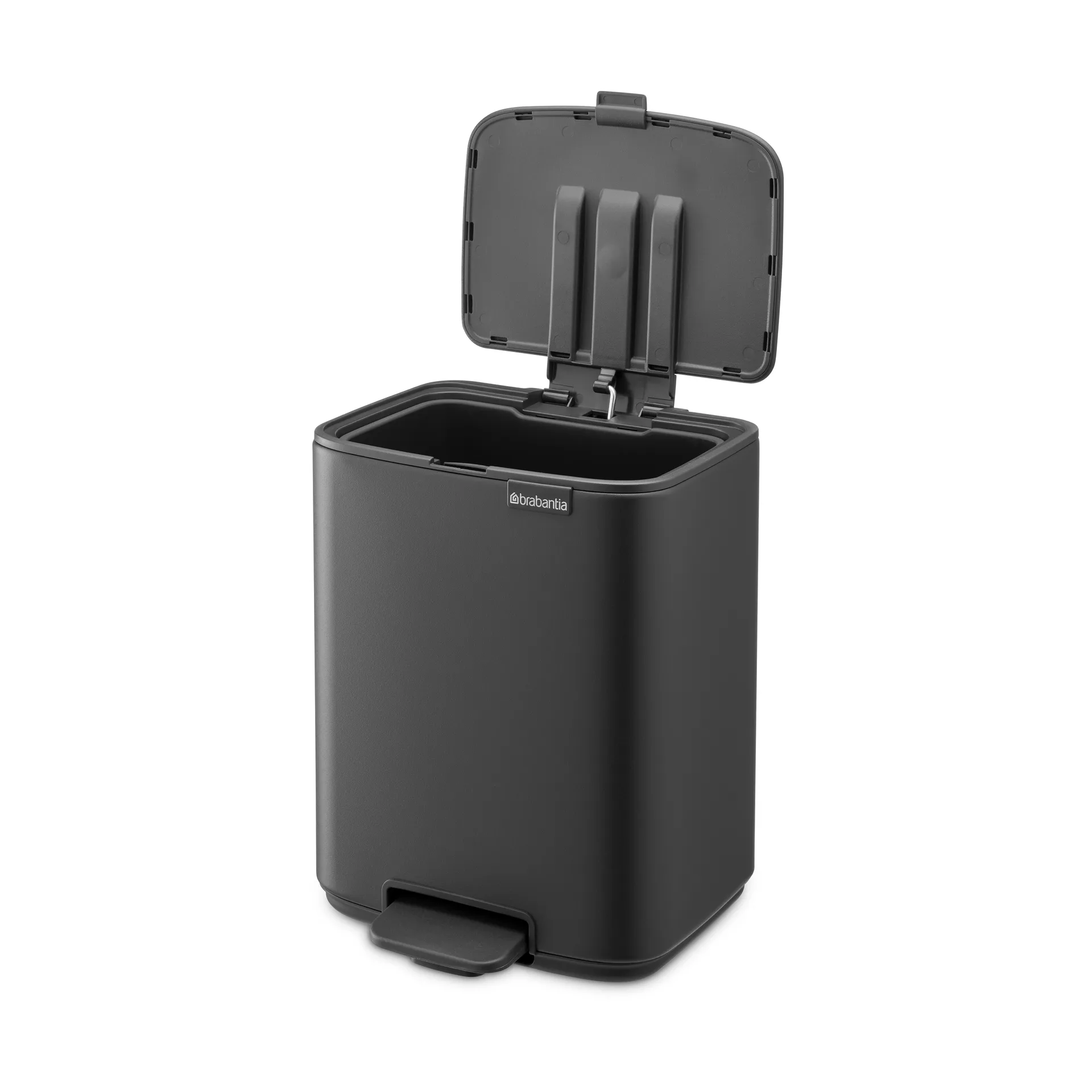 Cubo de basura con pedal Bo 7 L, Mineral Infinite Grey Brabantia