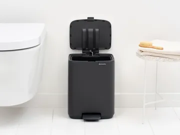 Cubo de basura con pedal Bo 7 L - Mineral Infinite Grey - Brabantia